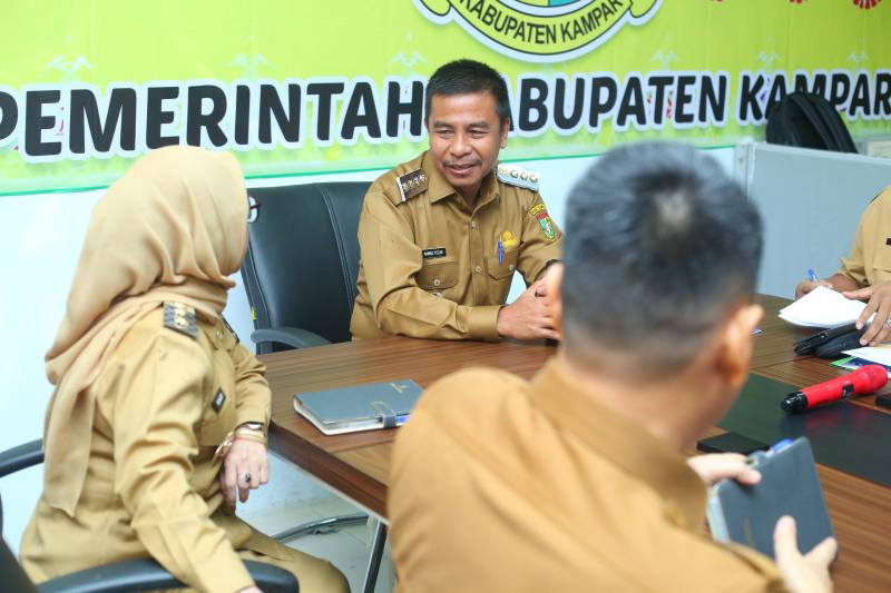 Bupati Kampar Ikuti Rakor Percepatan Sertifikasi Halal dan Pengendalian Inflasi dengan Mendagri 